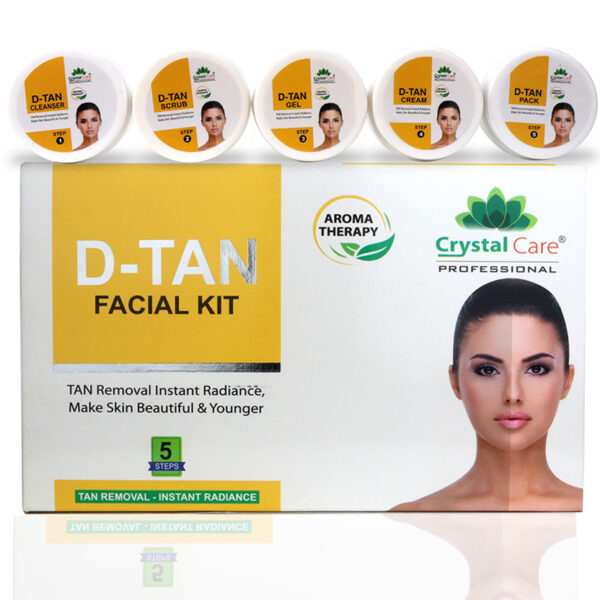 Crystal Care D-Tan Facial Kit – Advanced Tan Removal & Skin Brightening Solution 350 gram